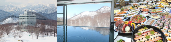 群馬県のスキー場直結の温泉付き宿泊施設