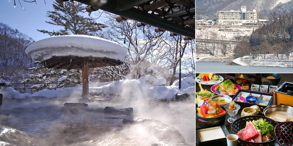 猿ヶ京ホテルの雪見温泉露天風呂