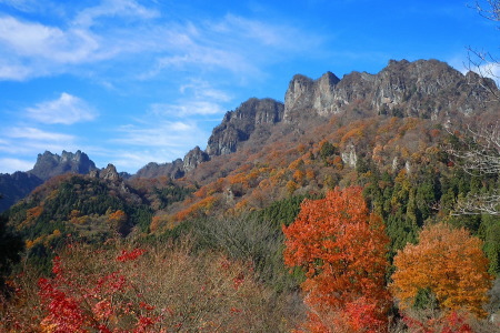 紅葉の妙義山