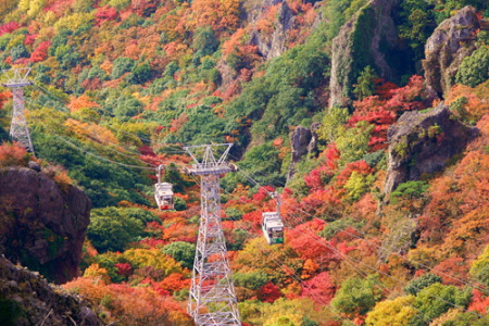 紅葉の寒霞渓