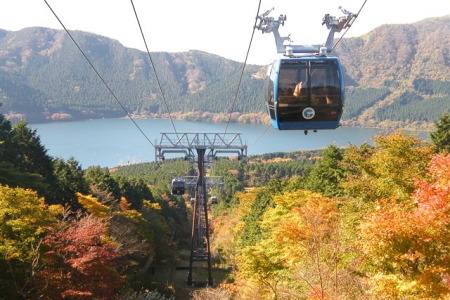 紅葉の箱根ロープウェイ