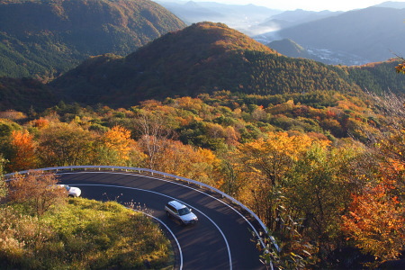 紅葉の日光いろは坂