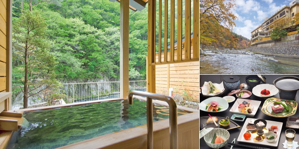 関東地方の露天風呂付き客室＆お部屋食の温泉宿