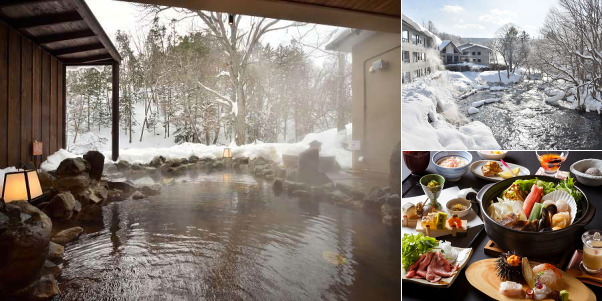 カムイの湯 ラビスタ阿寒川の雪見温泉露天風呂